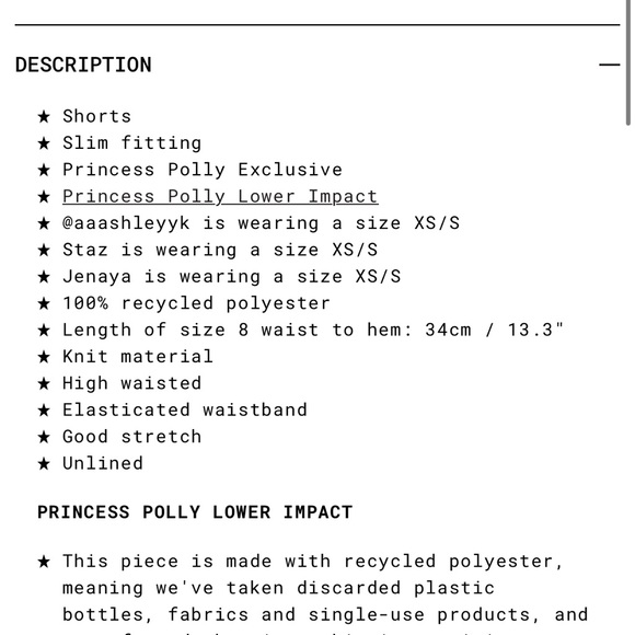 PRINCESS POLLY- shorts - Picture 7 of 10